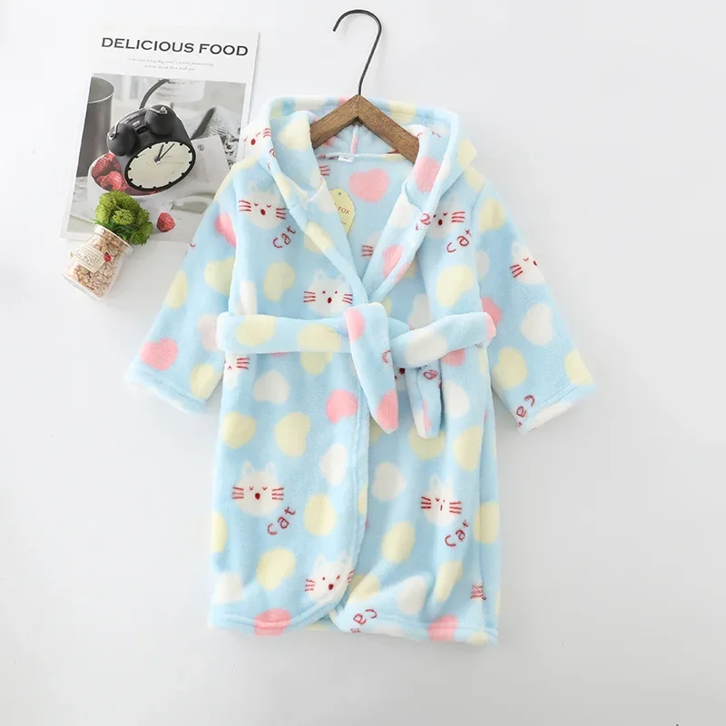 Niedlicher Langarm-Bademantel für Kinder im Panda-Design – 02 , 11-12T