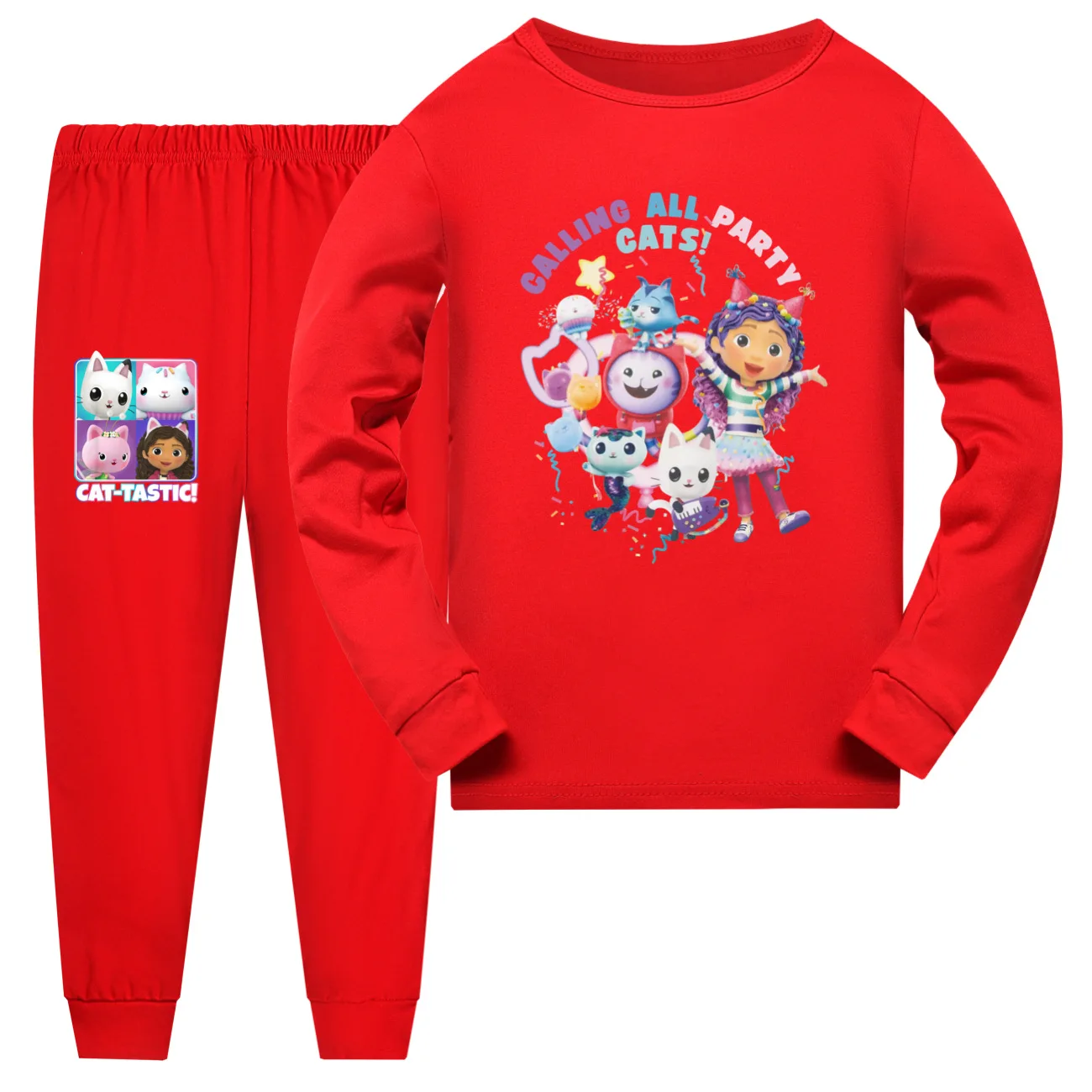 Gabi Pijama Mädchen Schlafanzugset mit Langarmoberteil und Hose – SUIT 2 , 170(Kids 15-16Years)