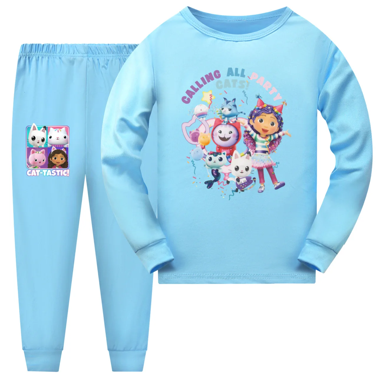 Gabi Pijama Mädchen Schlafanzugset mit Langarmoberteil und Hose – SUIT 6 , 110cm(Kids 3-4Years)