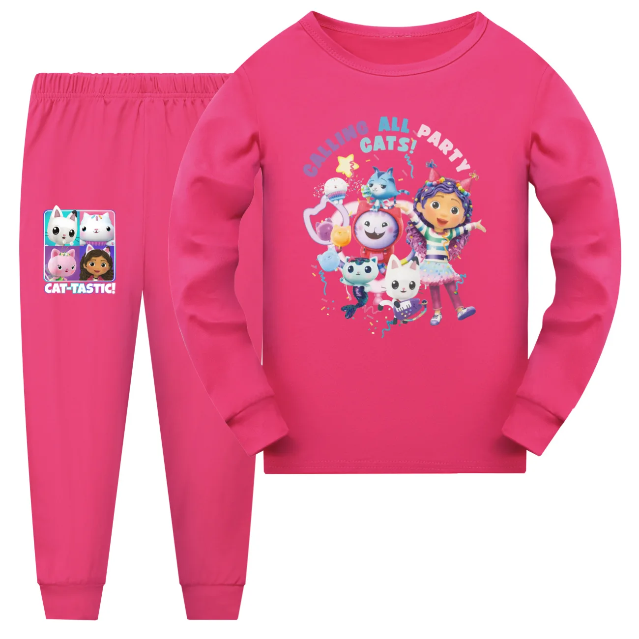 Gabi Pijama Mädchen Schlafanzugset mit Langarmoberteil und Hose – SUIT 5 , 170(Kids 15-16Years)