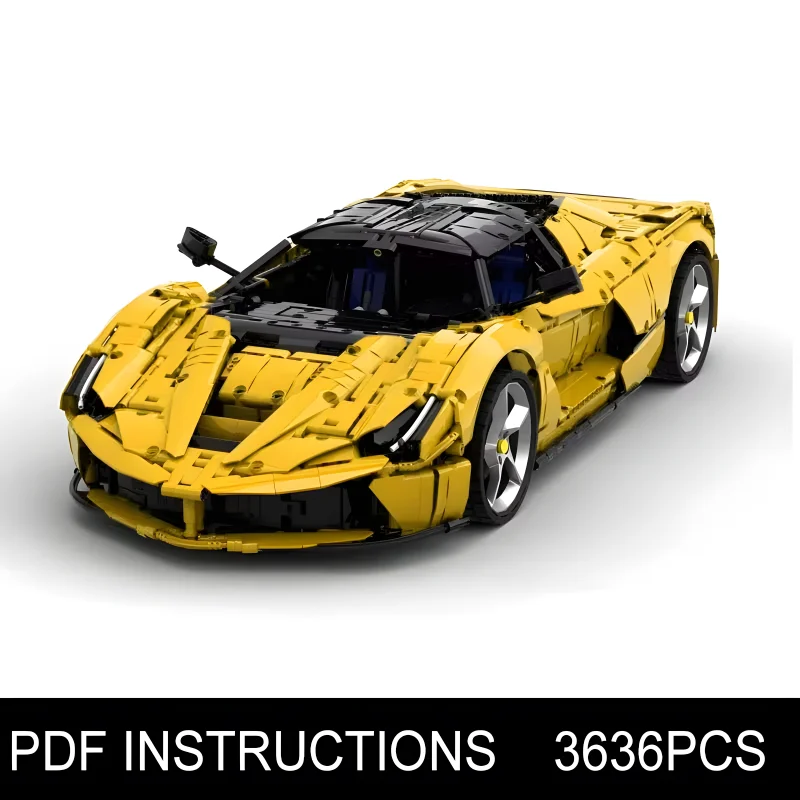 MOC SP3 Technisches Super-Sportwagen Modellbau-Set für Kinder – No Original Box-10