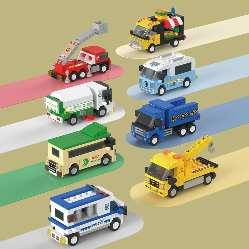 Kreative Bau- und Spielset für Kinder mit Fahrzeugen – Bild 4