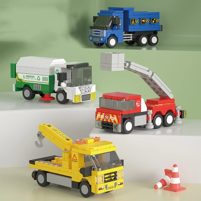 Kreative Bau- und Spielset für Kinder mit Fahrzeugen – Bild 2