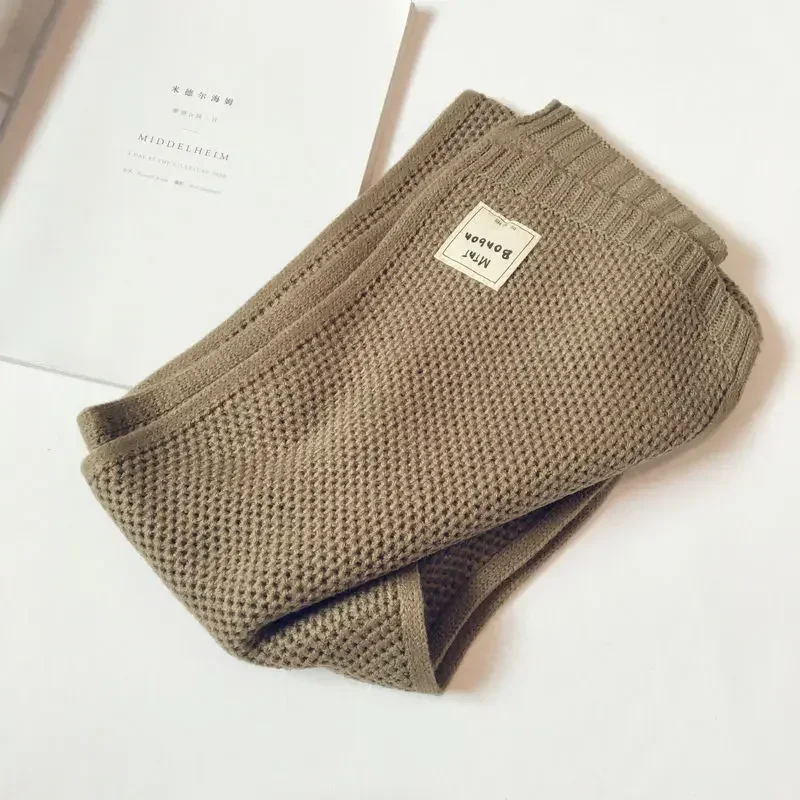 Wärmender Handgestrickter Kinder-Schal für Herbst und Winter – coffee , COTTON , 1-12 Years