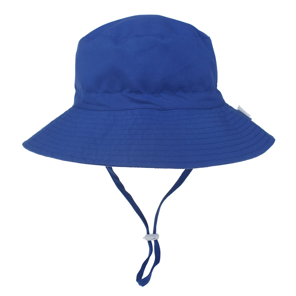 Sommersonnenhut für Kleinkinder mit UV-Schutz und Ohrenabdeckung – Royal blue , 0 to 3 years