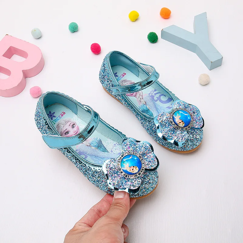 Disney Frozen Eiskönigin Elsa Sandalen für kleine Prinzessinnen – Blue , 29 (inner 17.7cm)