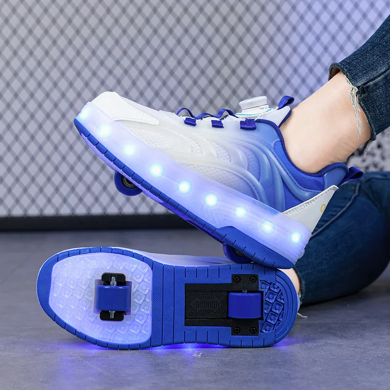 Beleuchtete Roller-Sneaker für Kinder mit USB-Ladung – Bild 5