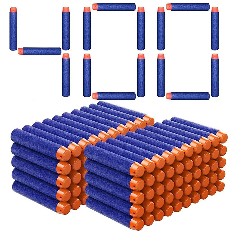 TISNERF 1000er-Set Schaumstoff-Pfeile für Nerf Blaster Spielzeug – 400PCS