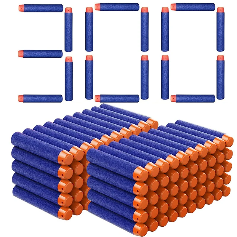 TISNERF 1000er-Set Schaumstoff-Pfeile für Nerf Blaster Spielzeug – 300PCS