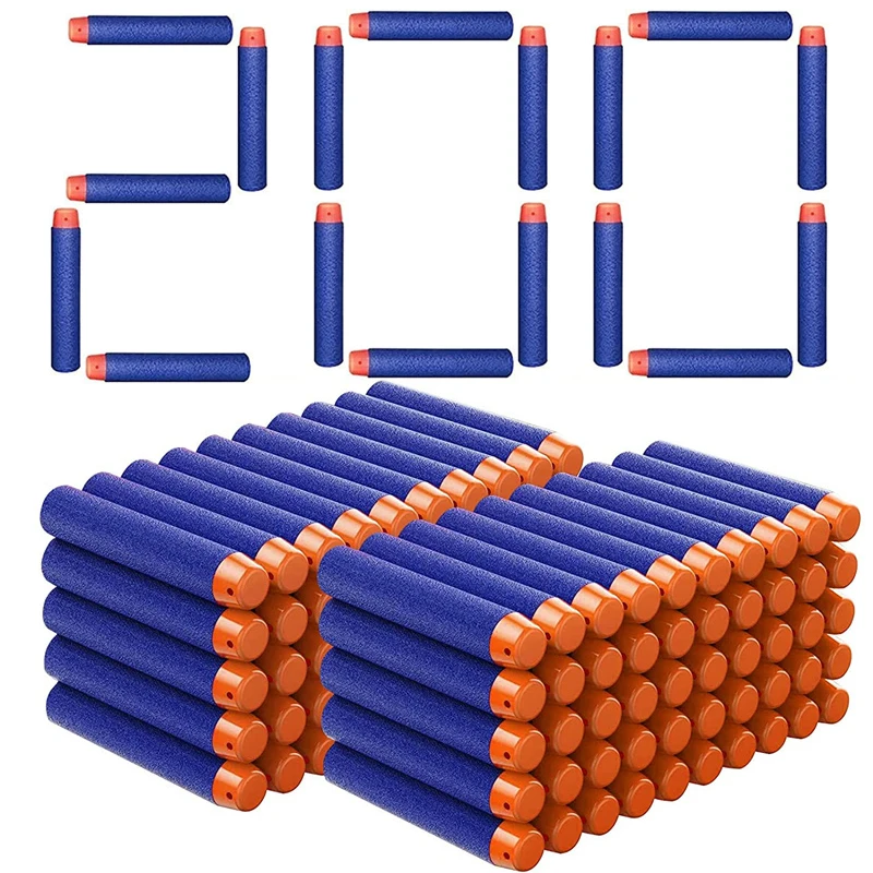 TISNERF 1000er-Set Schaumstoff-Pfeile für Nerf Blaster Spielzeug – 200PCS