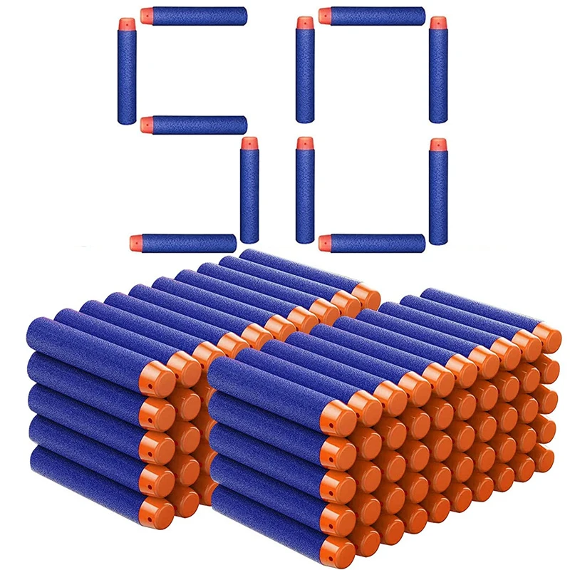TISNERF 1000er-Set Schaumstoff-Pfeile für Nerf Blaster Spielzeug – 50PCS
