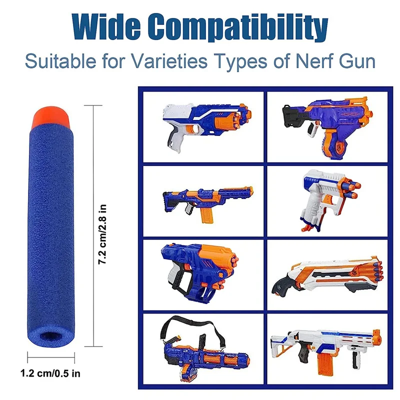 TISNERF 1000er-Set Schaumstoff-Pfeile für Nerf Blaster Spielzeug – Bild 3