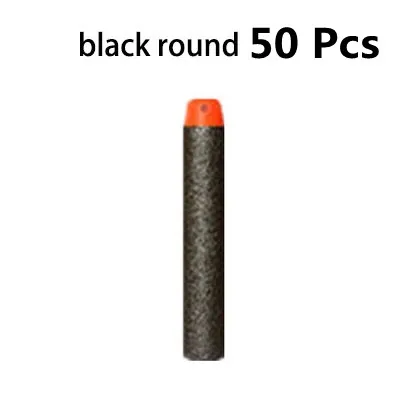 Lustige Nachfüllkugeln für Nerf-Spielzeugpistolen – 100 Stück – 50 Pcs-black round