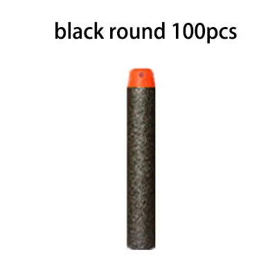 Lustige Nachfüllkugeln für Nerf-Spielzeugpistolen – 100 Stück – 100 Pcs-black round