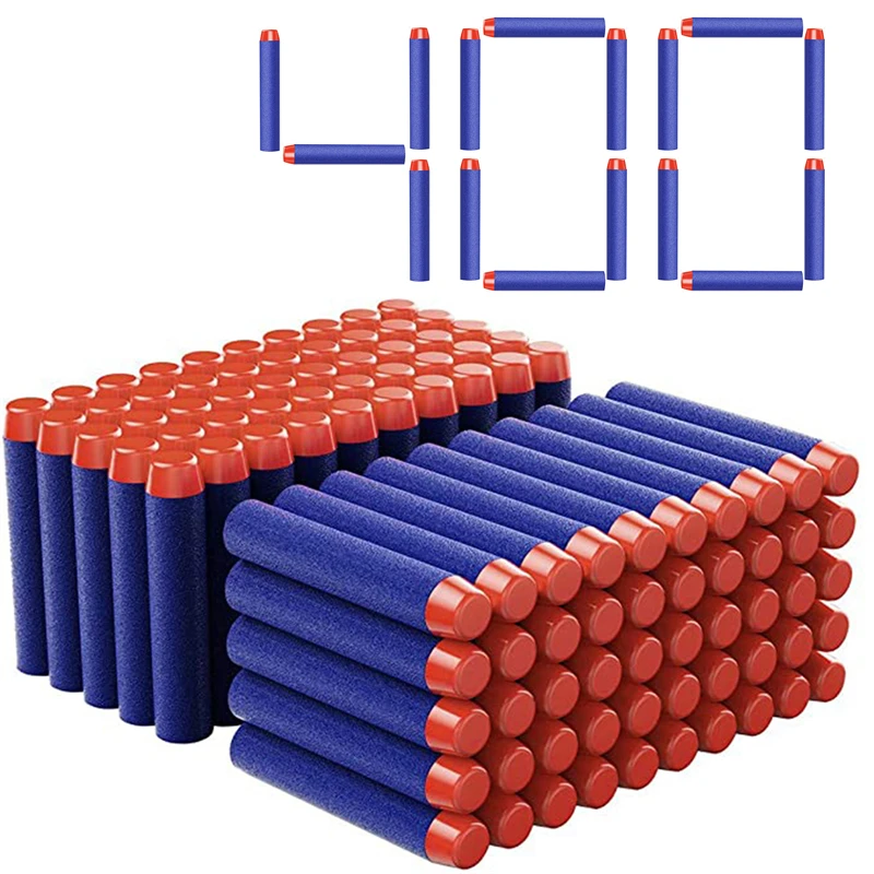 TISNERF 1000-50er Set blaue Schaumstoff-Darts für Nerf Blaster – 400PCS
