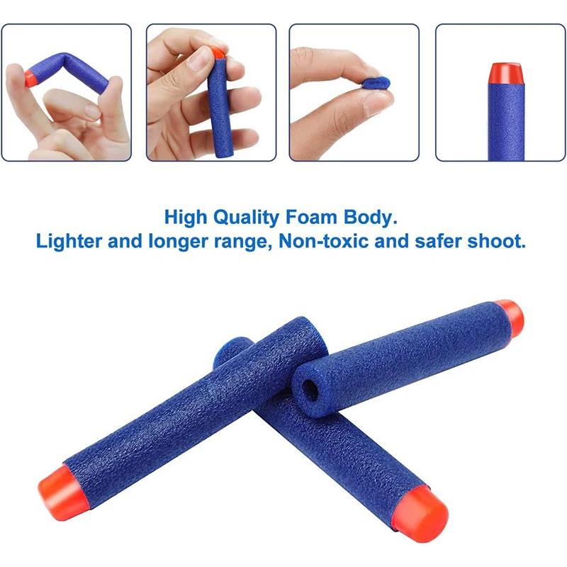 TISNERF 1000-50er Set blaue Schaumstoff-Darts für Nerf Blaster – Bild 3