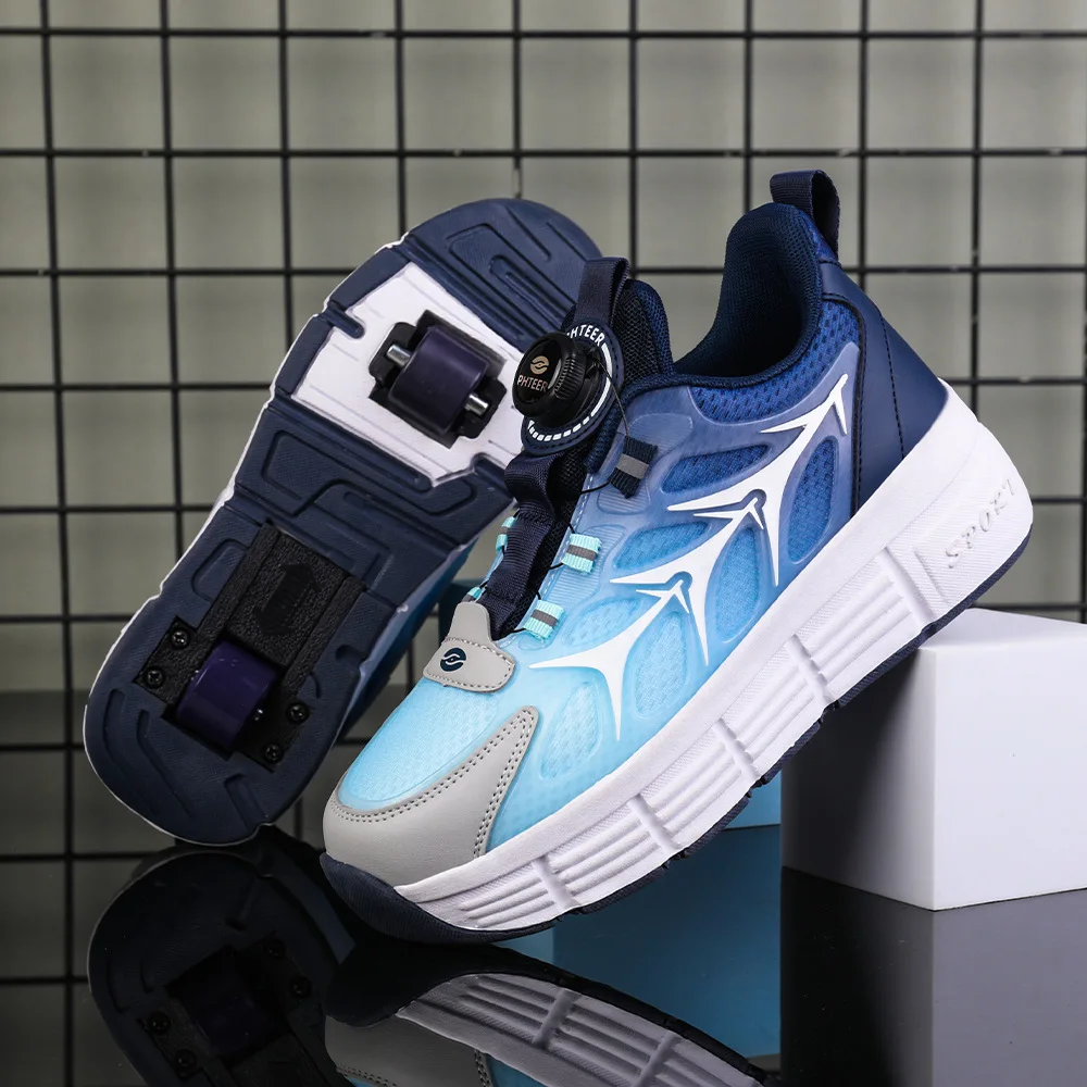 Professionelle Rollschuhe mit verformbarem Design für alle – deep blue 2 wheels , 35