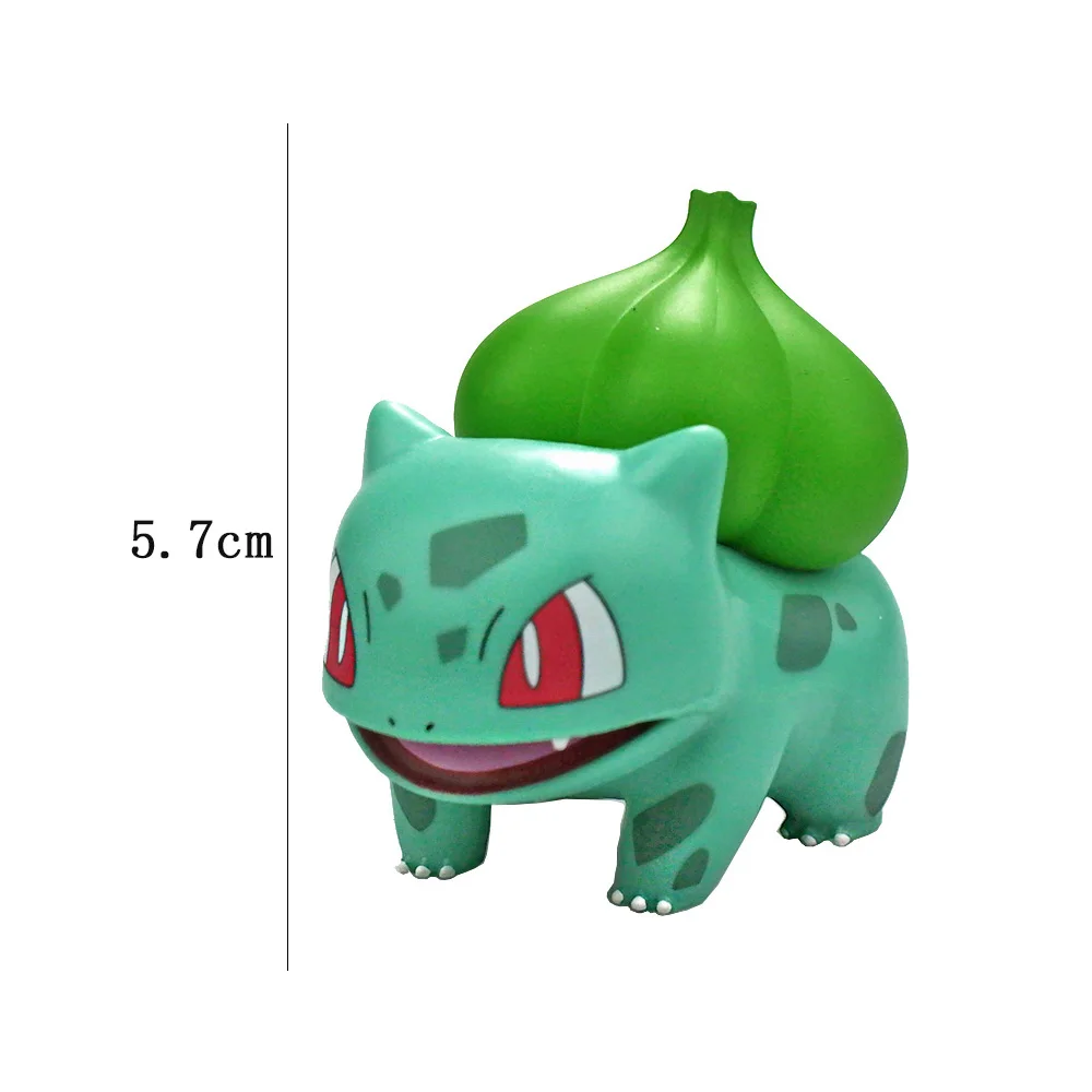 Pikachu Figuren für Geburtstagskuchen und Festdekoration – Bulbasaur , 5-8cm