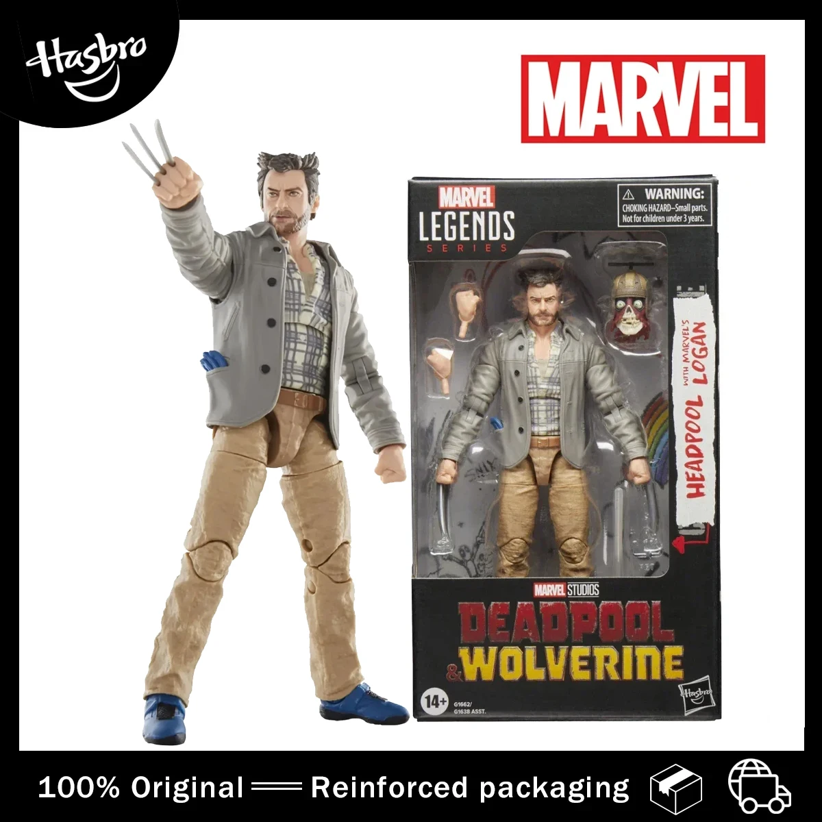 Hasbro Marvel Legends Headpool und Logan Actionfigur Set