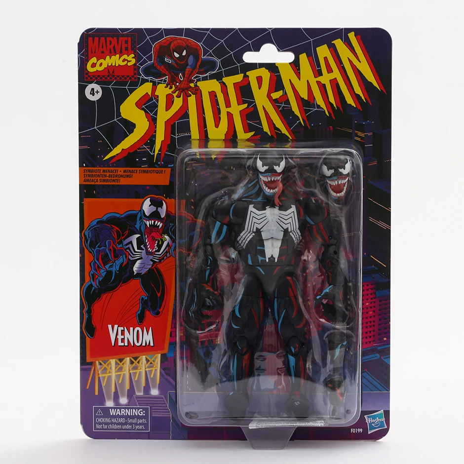 Retro Spider-Man Figur im Marvel-Design für Sammler – Venom