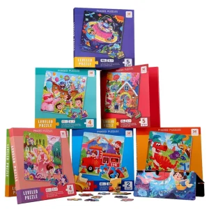 Buntes Magnetisches Holzpuzzle für kreative Kinderstunden