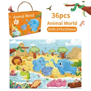 36-teiliges Tier-Puzzle für Kinder ab 3 Jahren