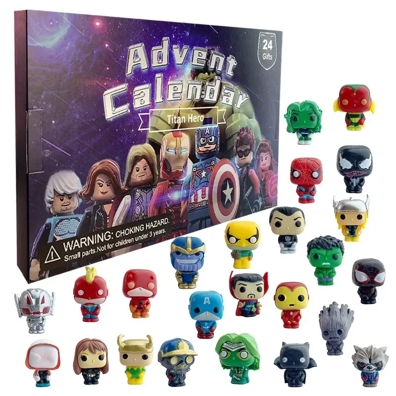 2024 Marvel Adventskalender mit Mini-Figuren für Kinder – 24pcs doll with Box-366