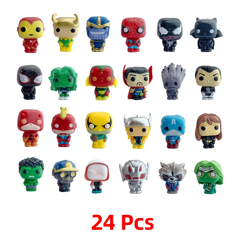 2024 Marvel Adventskalender mit Mini-Figuren für Kinder – 24pcs doll No Box