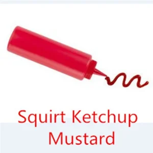 Zauberhafte Ketchup-Squirt-Flasche für lustige Streiche