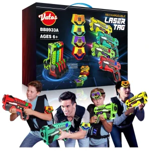 Wiederaufladbares Lasertag-Set – 4er-Pack für Indoor- und Outdoor-Spaß