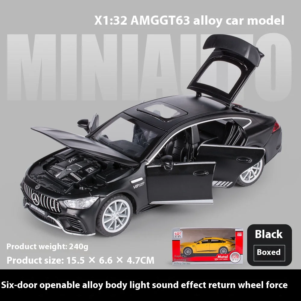 1:32 Mercedes Benz AMG GT63 Sportwagen Modell mit Sound und Licht – black box