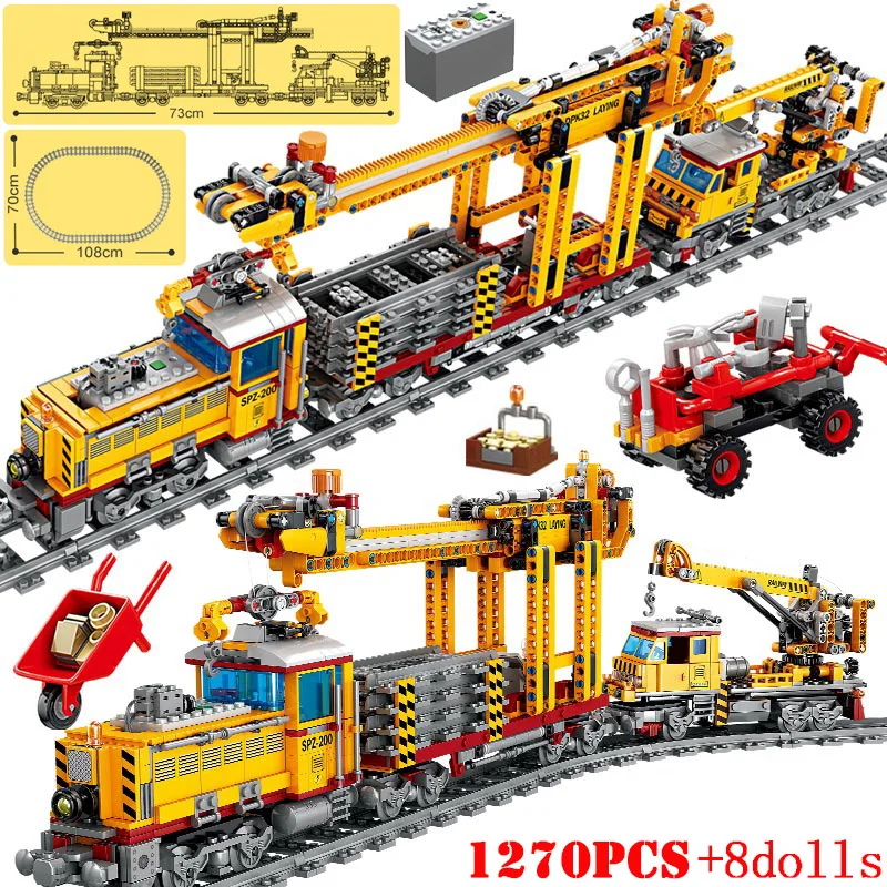 KAZI Kreatives Spielzeug-Set: Hochtechnische Stadtbahn-Station mit Schienen – Bild 5