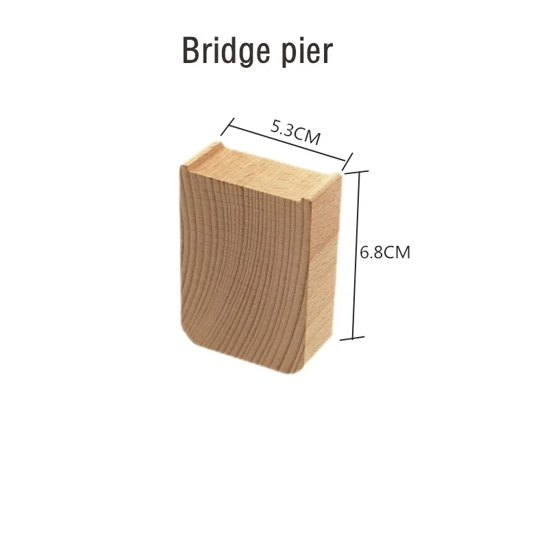Bunte Holzschienen für Kinderzugspiele – Erweiterungs Set – O