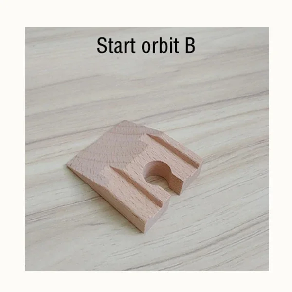 Bunte Holzschienen für Kinderzugspiele – Erweiterungs Set – H