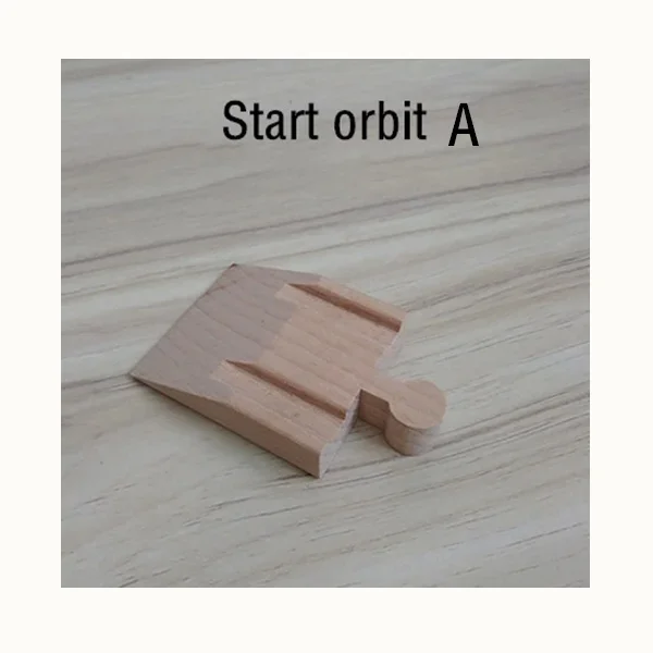 Bunte Holzschienen für Kinderzugspiele – Erweiterungs Set – G