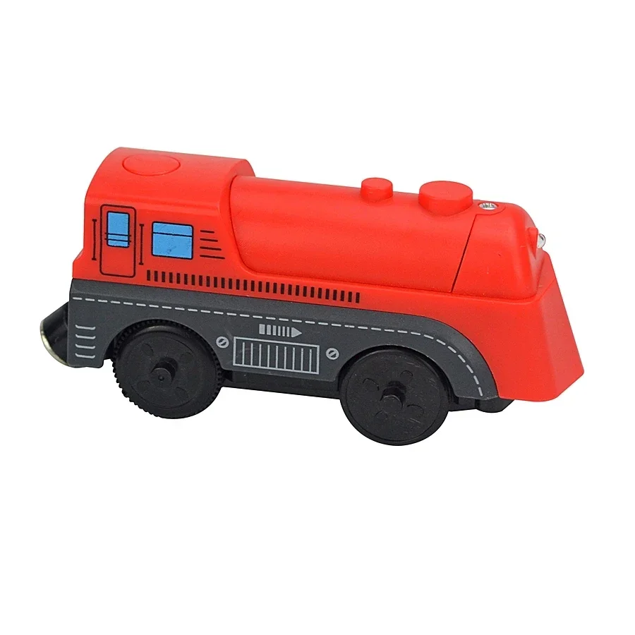 Magnetischer Holzspielzeugzug mit zwei Waggons für Kinder – A12