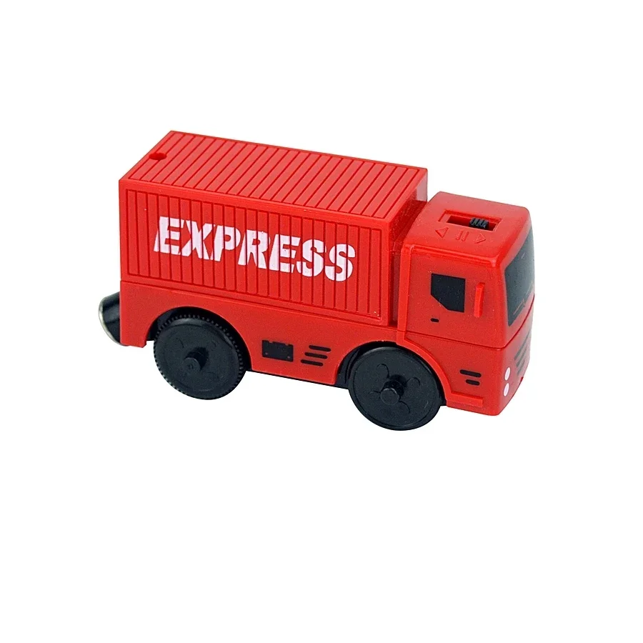 Magnetischer Holzspielzeugzug mit zwei Waggons für Kinder – A10