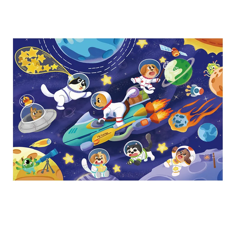 36-teiliges Tier-Puzzle für Kinder ab 3 Jahren – Space Adventures