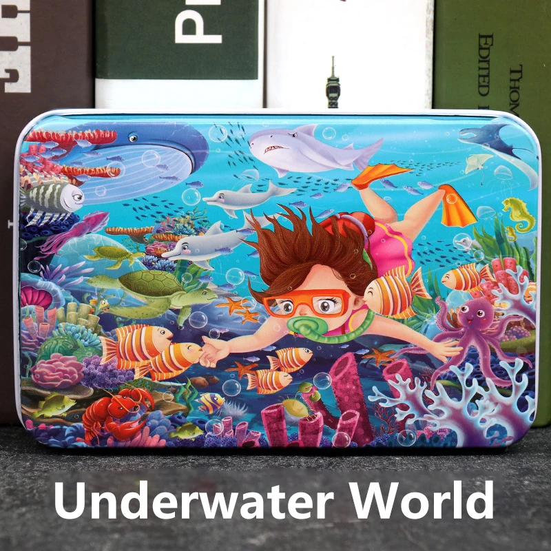 60-teiliges Kinderpuzzle mit Motiven von Tieren und Fahrzeugen – Underwater World
