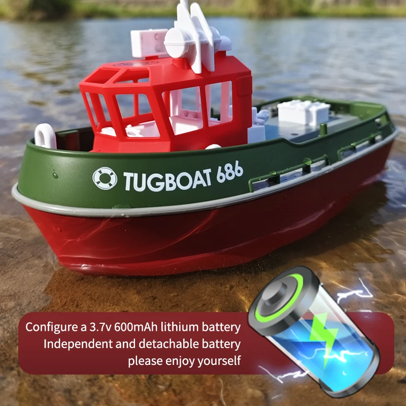 JIKEFUN 686 Fernsteuerbare Elektro-Tugboat für Kinder und Jugendliche – Bild 4