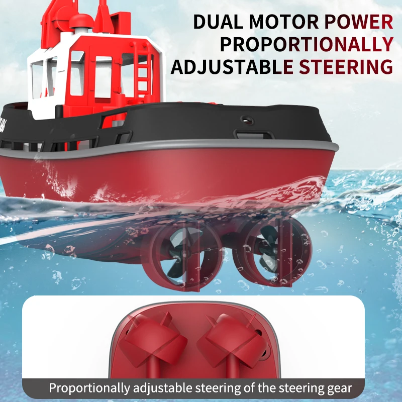 JIKEFUN 686 Fernsteuerbare Elektro-Tugboat für Kinder und Jugendliche – Bild 2