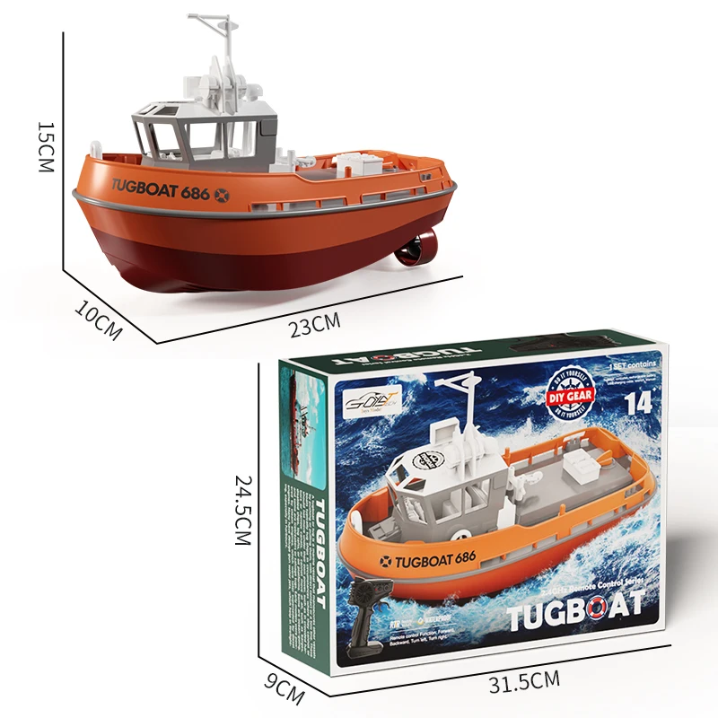 Kraftvoller Fernsteuerungsboot mit Dualmotor für Kinder – Bild 3
