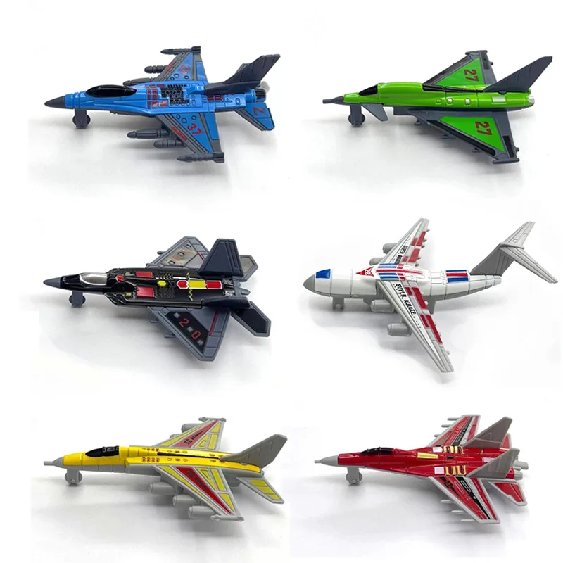 Mini Flugzeug Modellset – 6 Stück Militärspielzeug für Kinder – 6pcs Fighters Set A