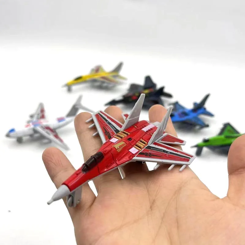 Mini Flugzeug Modellset – 6 Stück Militärspielzeug für Kinder – Bild 4