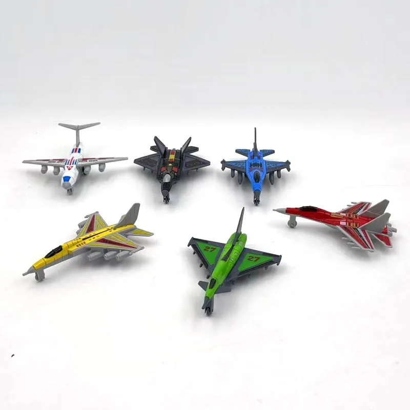 Mini Flugzeug Modellset – 6 Stück Militärspielzeug für Kinder – Bild 3