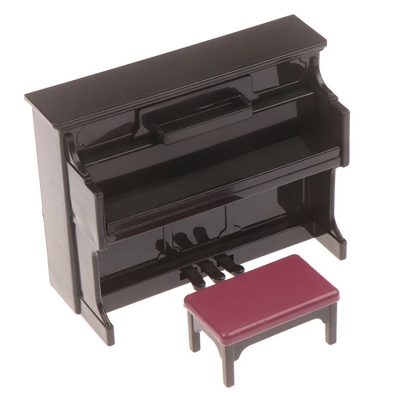 Minimales Holzklavier mit Hocker für Puppenhaus-Dekor – Bild 6