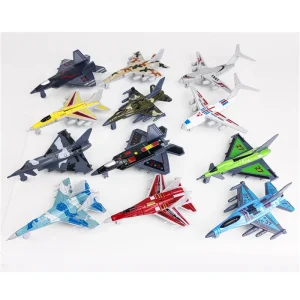 Mini Flugzeug Modellset – 6 Stück Militärspielzeug für Kinder