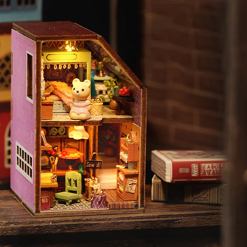 Handgefertigtes 3D Puzzle-Spielzeug: Miniatur-Dollhouse für kreative Kinder – QH-006