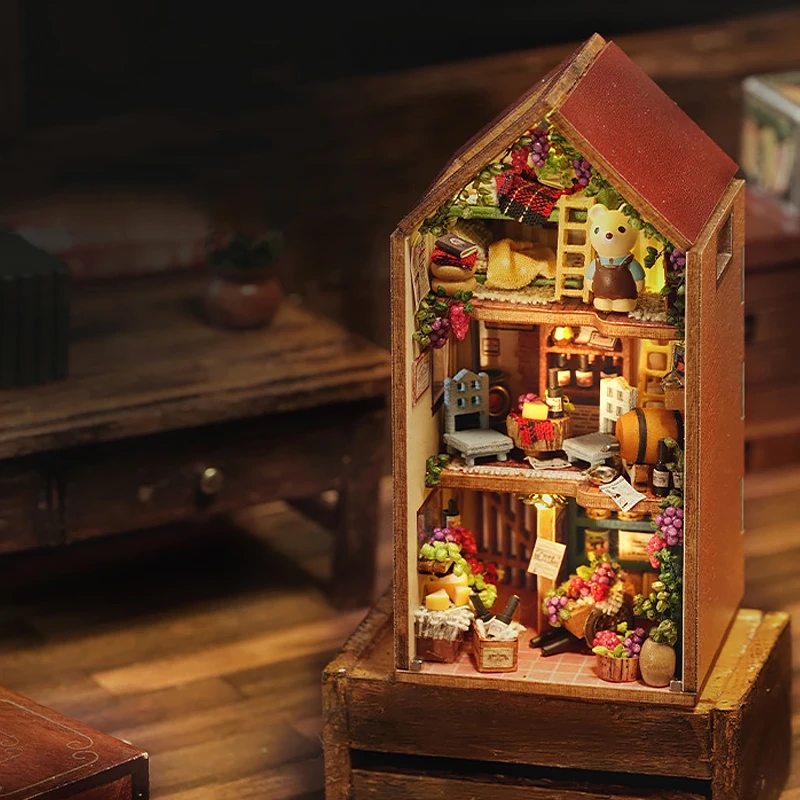 Handgefertigtes 3D Puzzle-Spielzeug: Miniatur-Dollhouse für kreative Kinder – QH-003