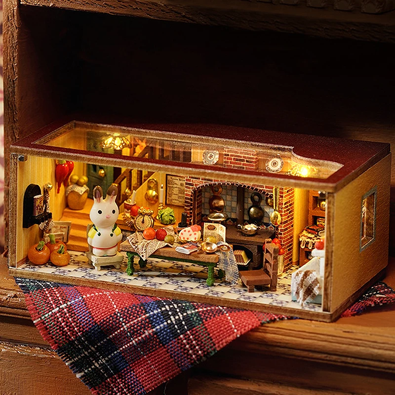 Handgefertigtes 3D Puzzle-Spielzeug: Miniatur-Dollhouse für kreative Kinder – QH-002